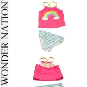 🌈 Baby 2 Piece Swim Wonder Nation Rainbow